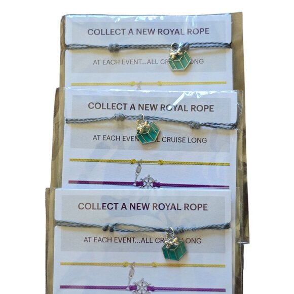 EFFY Rope Cord Bracelets Royal Caribbean Cruise Complete Jewelry Lot of 20 - Picture 6 of 11